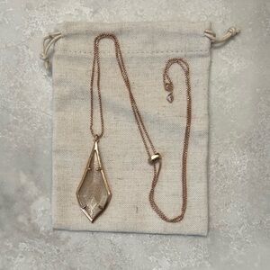 Kendra Scott Rose Gold Geometric Necklace
